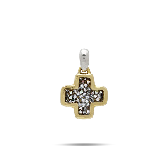 Crystal Life in Balance Cross Charm - Small