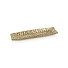 Braided Rectangular Glass Plate - Gold STORE PICKUP ONLY