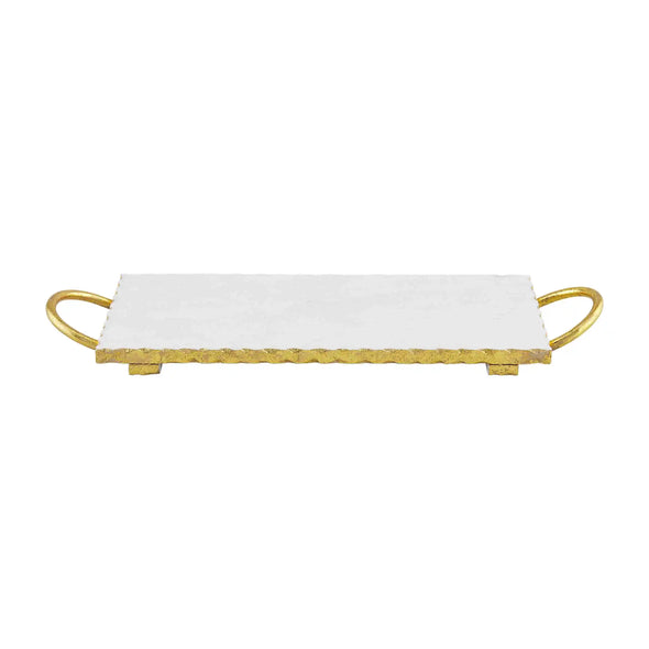 Gold Edge Marble Board With Handles