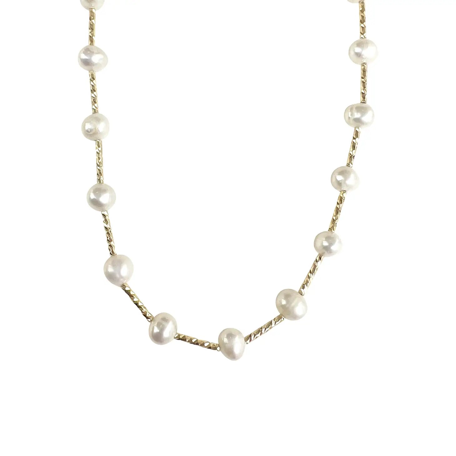 Halo Pearl Necklace