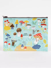 Zipper Pouch- Cute Lil Mushrooms