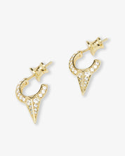 Baby Gabriella Pave Spiked Hoops