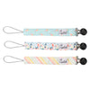 Knit Binky Clip 3 Pack- Leilani