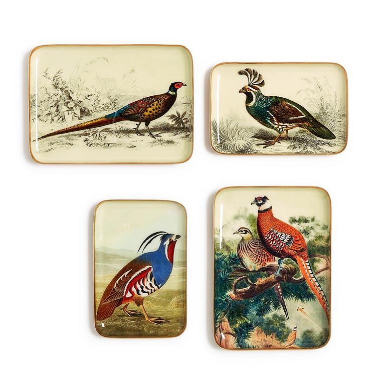 Trinket Tray- Pheasant Tray 4x6
