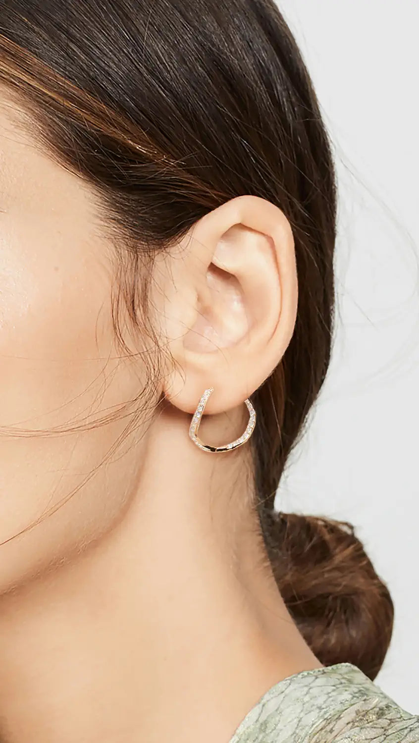Alia Inside Out Hoop- Gold