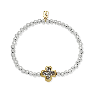 Kristal Life in Balance Cross Stretch Bracelet - Small