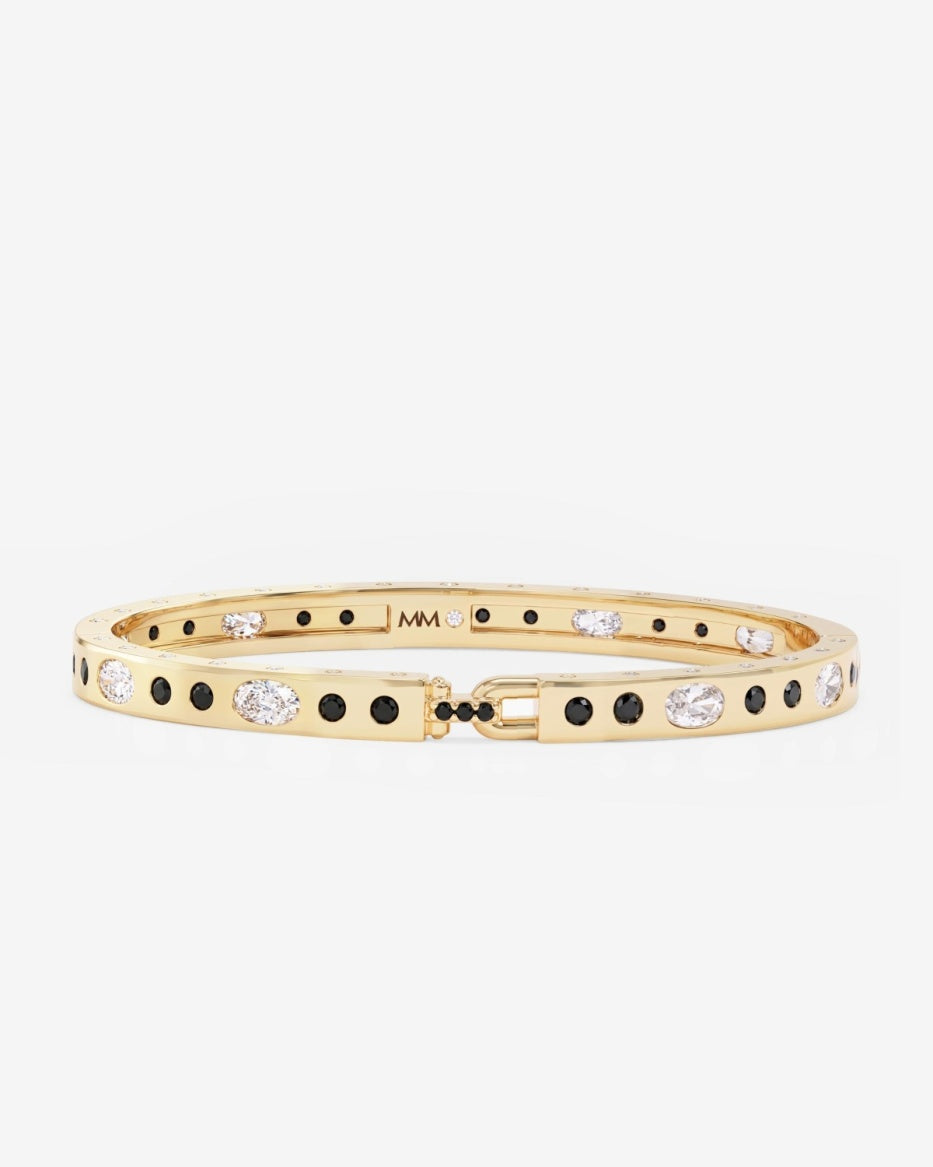Ashley Sunset Lock Cuff 6mm- Black
