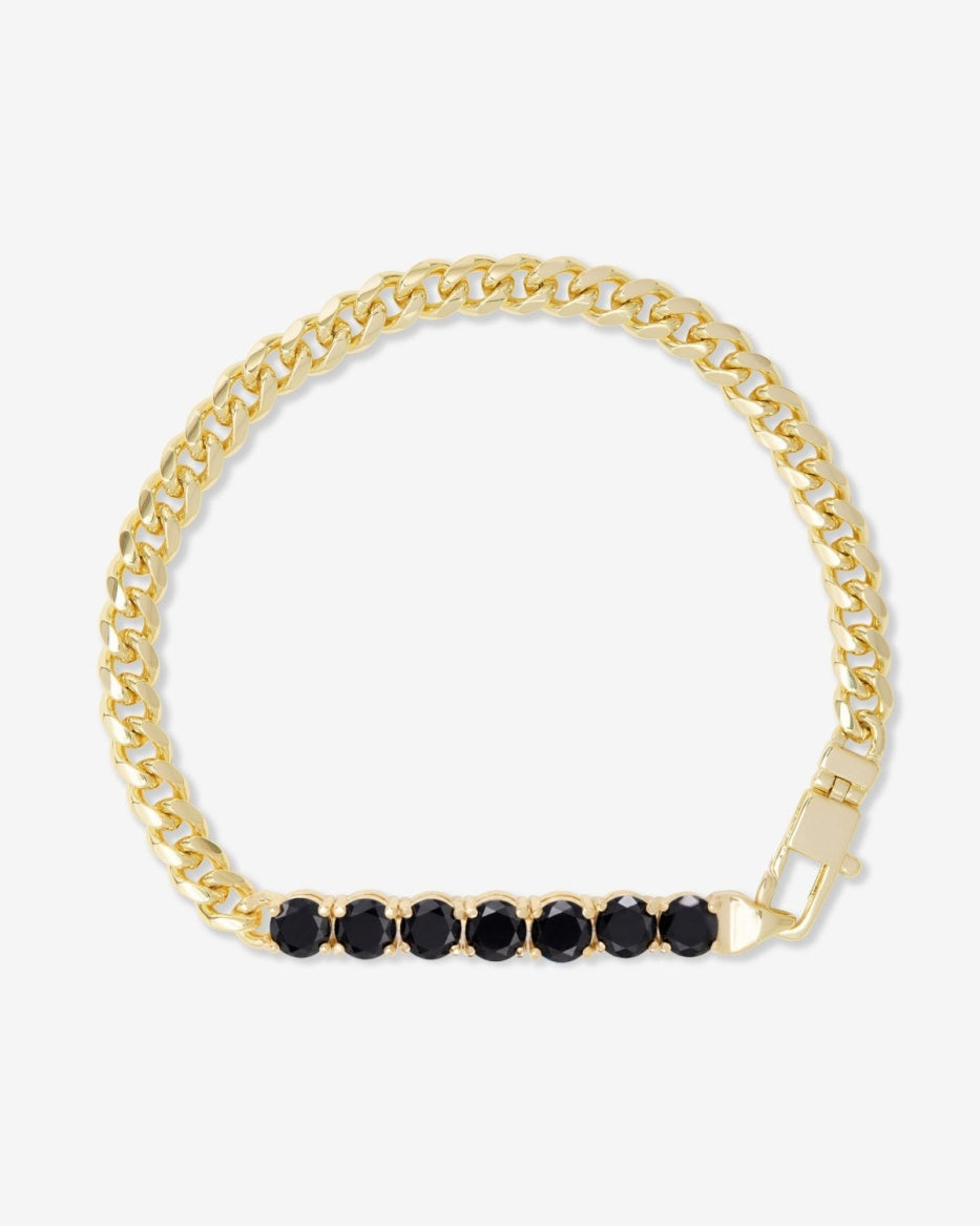 Baby Julian Loves Diamonds Bracelet - Gold/Black
