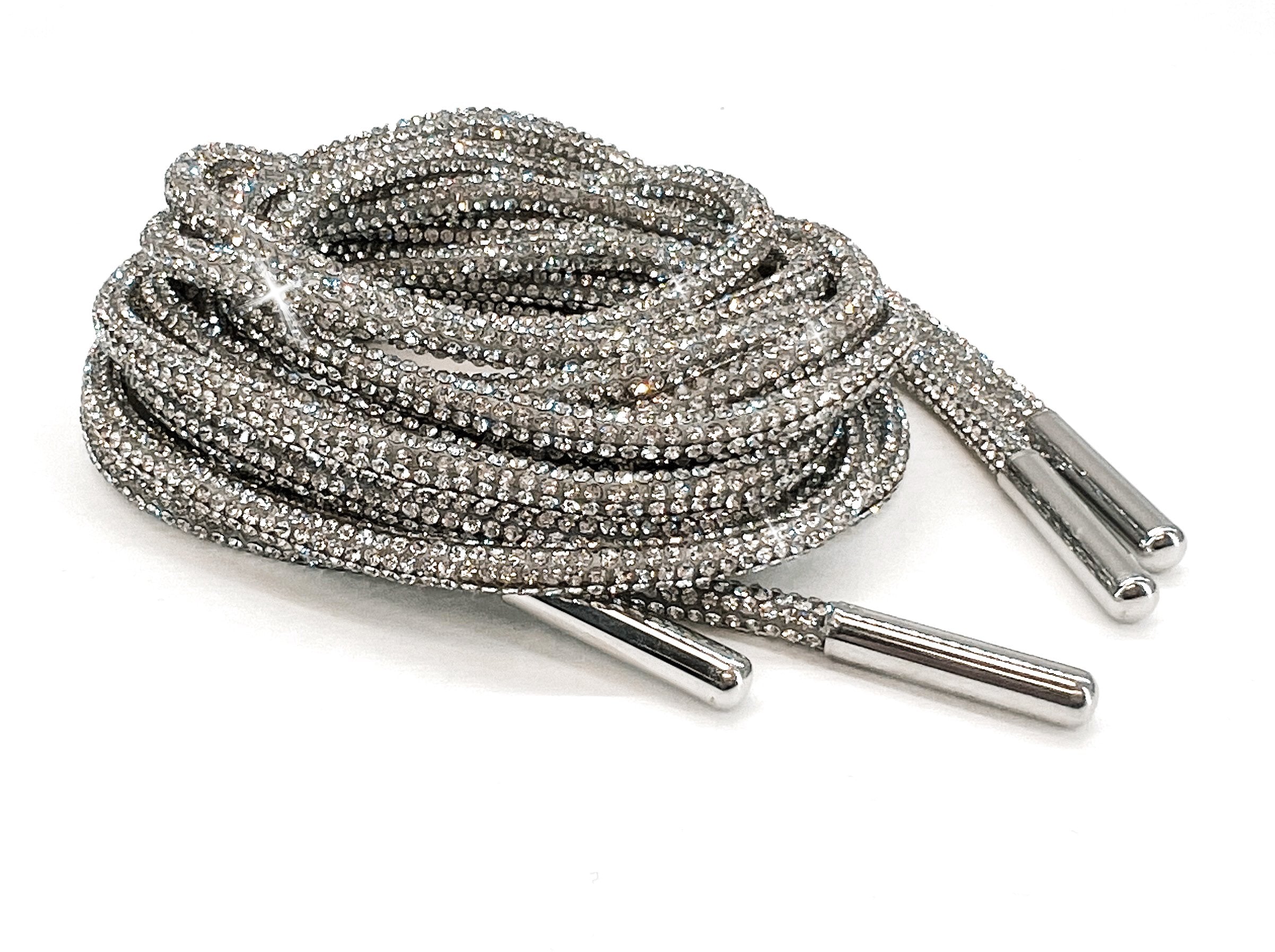 Tie One On Bling String Shoe Laces / Silver – Studio 77 Gifts & Accessories