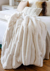 Posh Fur Throw - Ivory