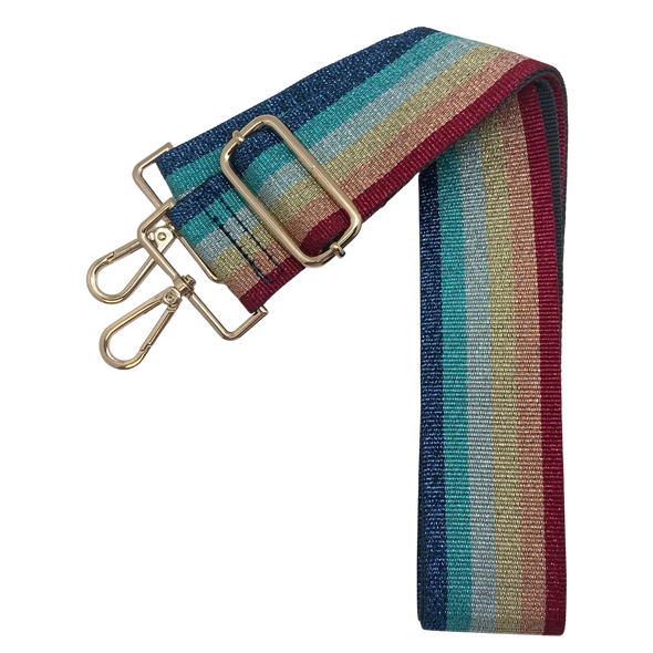 Adjustable Bag Strap- Metallic Rainbow