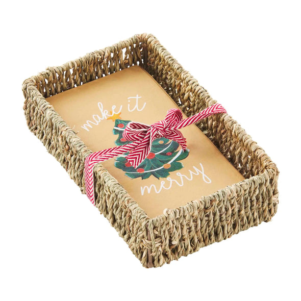 Holiday Guest Napkin Basket- Tree