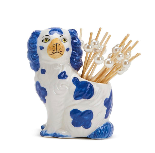 Staffordshire Dog with Bamboo Picks