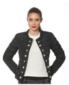 Lia Puffer Jacket With Stones / Black