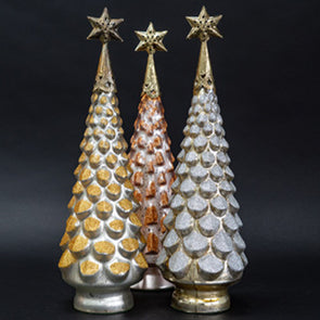 Tabletop Holiday Glitter Tree - Available In 3 Colors