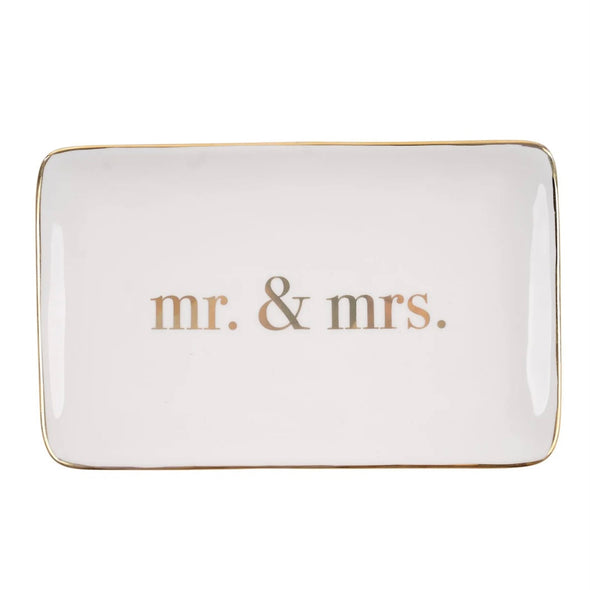 Trinket Tray- Mr. & Mrs. Gold