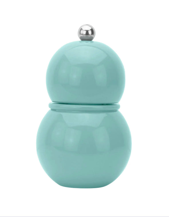 Small Bobbin Salt or Pepper Mill Grinder - Eu De Nil Blue