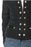 Lia Puffer Jacket With Stones / Black