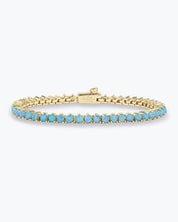 Not Your Basic Tennis Bracelet - Blue Opal