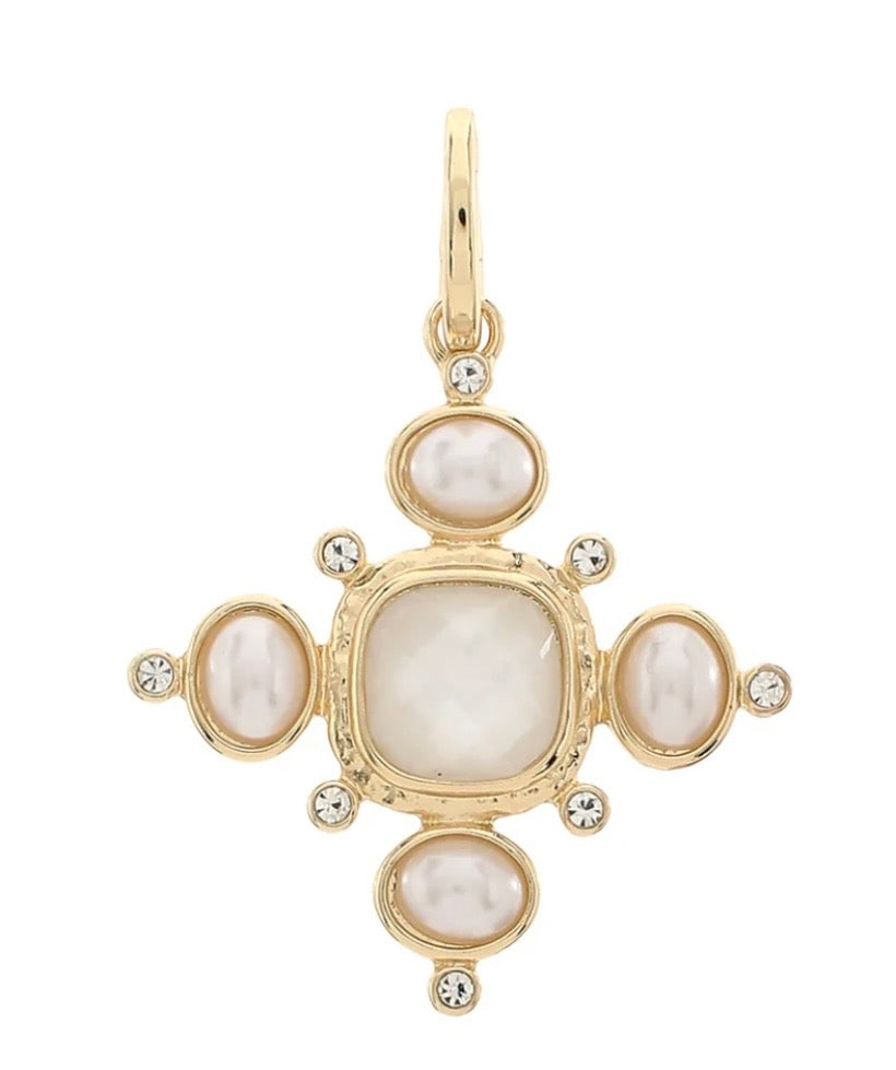 Pearl Cross Pendant