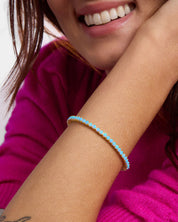 Not Your Basic Tennis Bracelet - Blue Opal