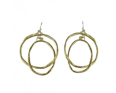 Come Together Earrings - Brass