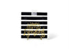 Black Stripe Happy Everything Big Square Platter STORE PICK UP ONLY