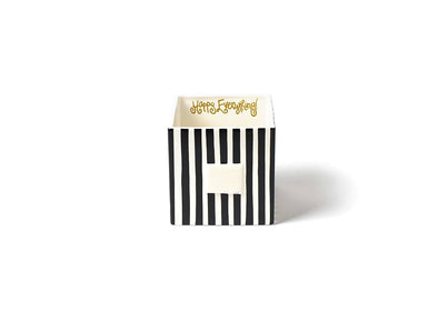Black Stripe Nesting Cube Medium