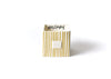 Gold Stripe Nesting Cube Medium