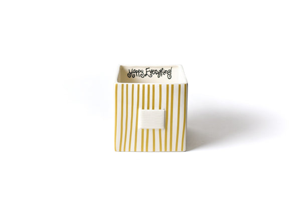 Gold Stripe Nesting Cube Medium