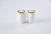 Pampa Bay Salt & Pepper Shakers - White/Gold