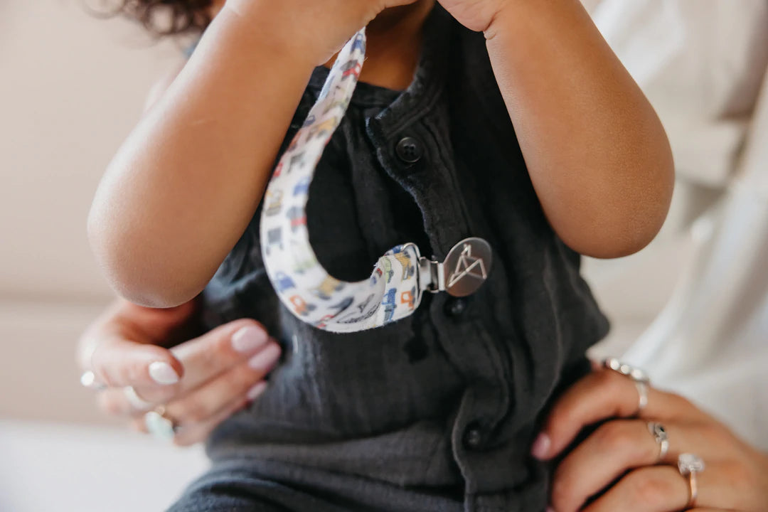 Knit Binky Clip 3 Pack- Diesel