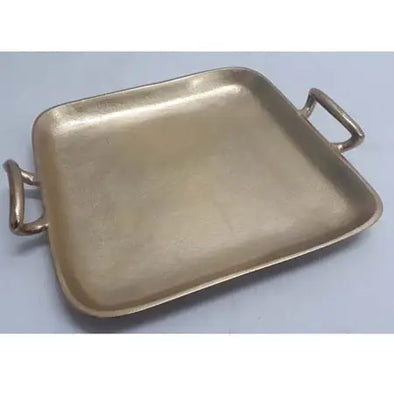 Gold Textured Square Tray