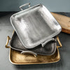 Gold Textured Square Tray