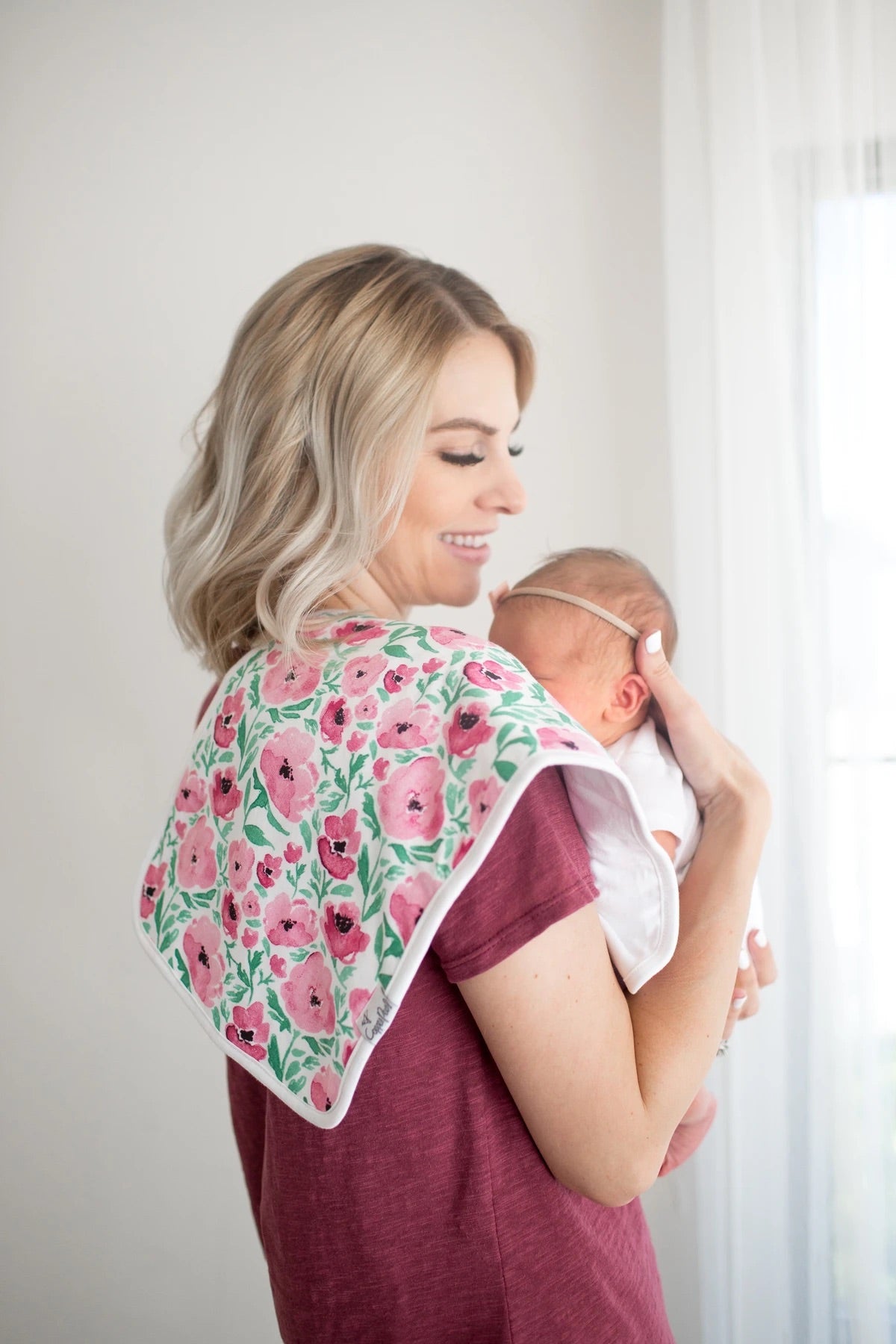 Burp Cloth Set of 3- Bloom