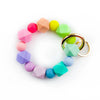 Beaded Silicone Hexagon Key Chain