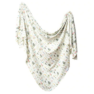 Knit Swaddle Blanket- Aspen