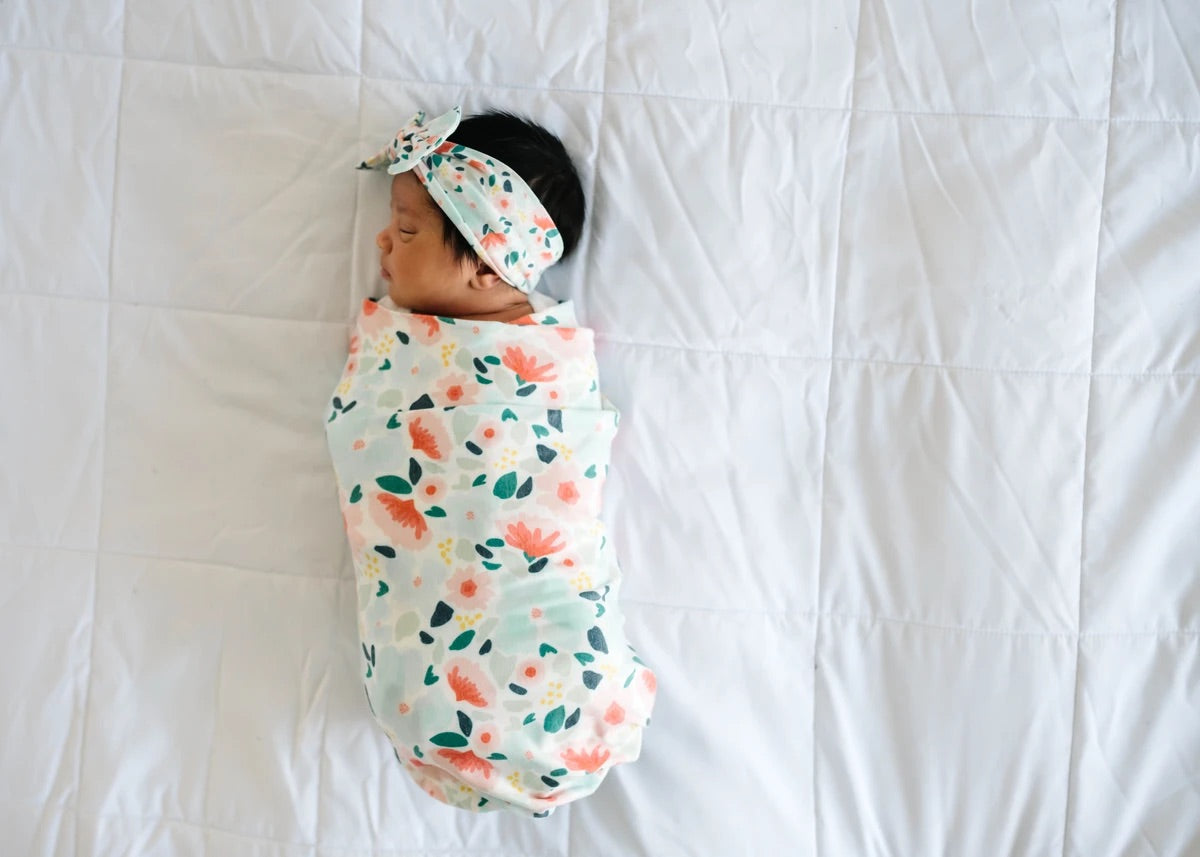 Knit Swaddle Blanket- Leilani
