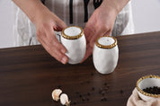 Pampa Bay Salt & Pepper Shakers - White/Gold