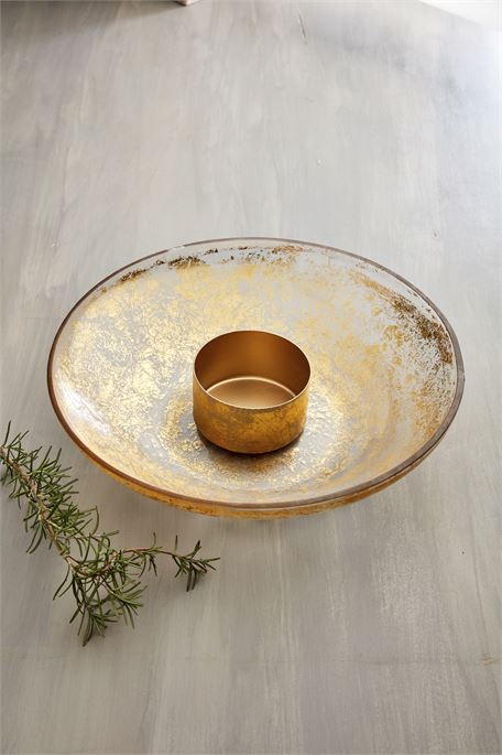 Foiled Glass Chip & Dip Set