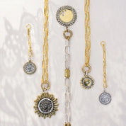Interlude Clip Necklace- Sterling Silver- 18 Inch