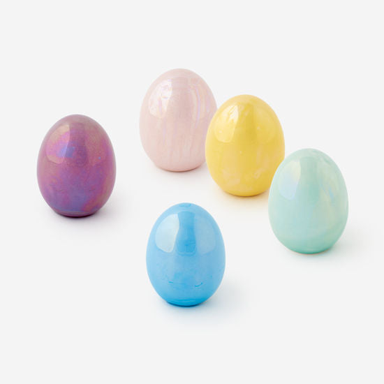 Ceramic Iridescent Egg