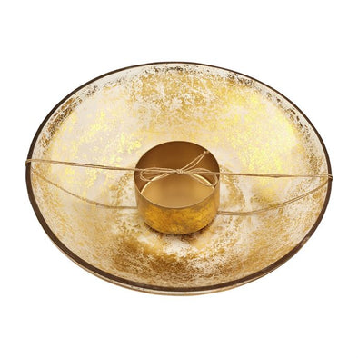 Foiled Glass Chip & Dip Set