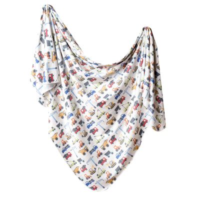 Knit Swaddle Blanket- Diesel