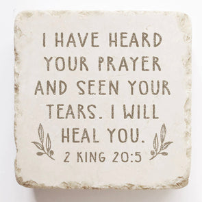 Small Scripture Stone- 2 Kings 20:5