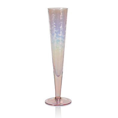 Champagne Flute Set of 2- Luster Pink