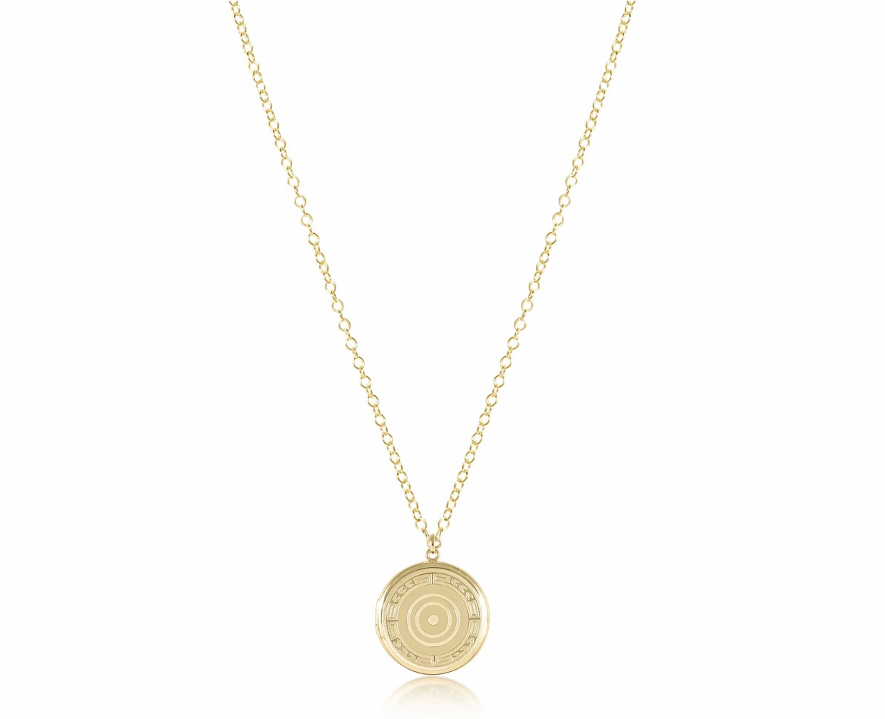 Cherish 18" Necklace Gold - Medium Locket