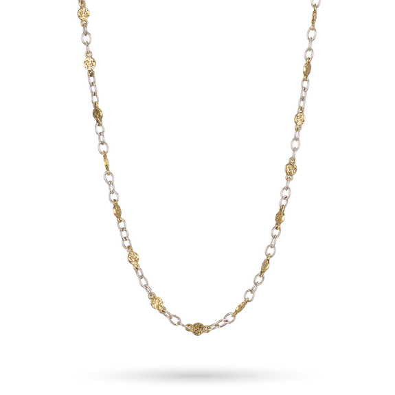 Wayfinder Chain - Sterling Silver & Brass - 32 Inch