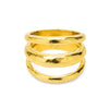 Alliteration Ring - 14K Gold Plated