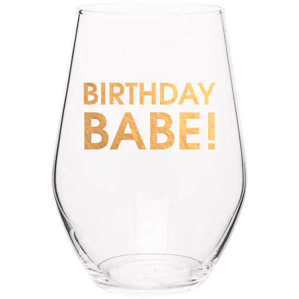 Wine Glass- Birthday Babe